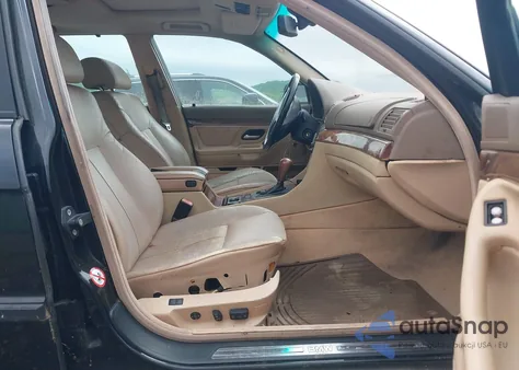 2001 BMW 740Il из США, поврежденный, VIN WBAGH83411DP28499